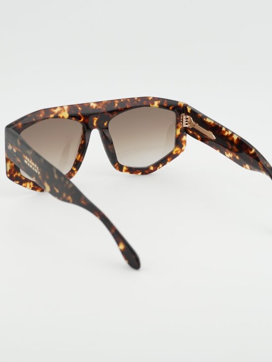 Isabel Marant IM 0154/S 0086 HA Sunglasses Havana Geometric Frame, Brown Lenses main image 10